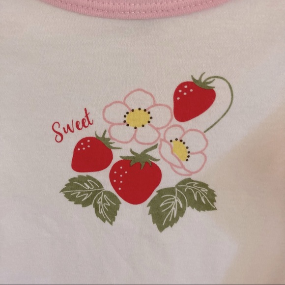 Hudson Baby Onesie Three Piece Lemon and Strawberry Set - Picture 2 of 8